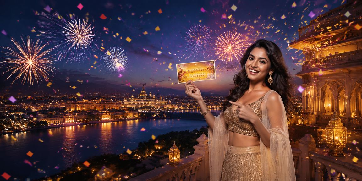 Happy Indian person enjoying mobile betting on lottery and sports