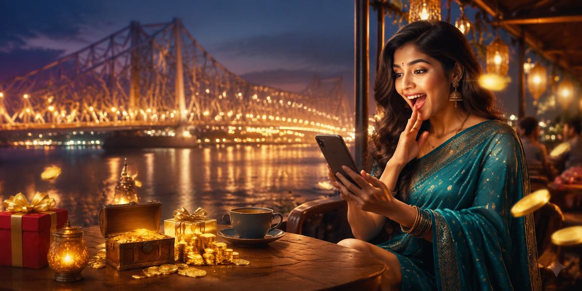 VIP member shopping in Kolkata with mobile casino app